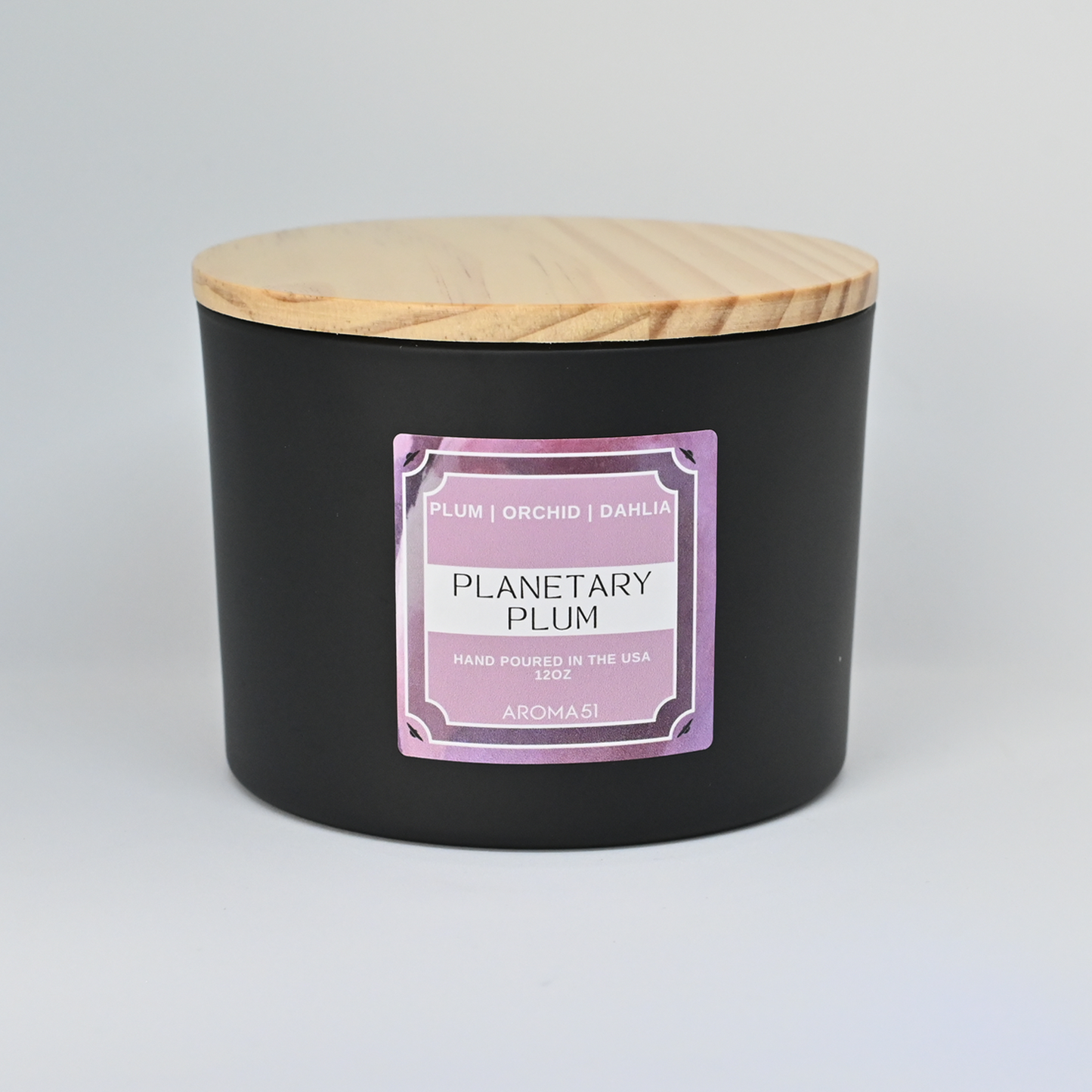 Plum Dahlia 3 wick soy candle